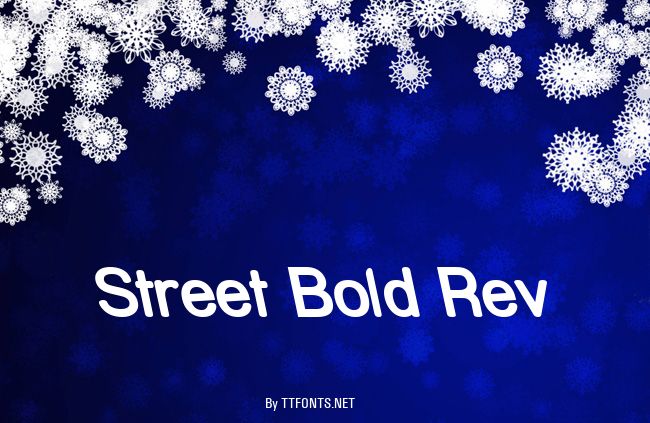 Street Bold Rev example